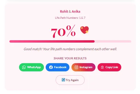 Love Calculator By Date Of Birth 4 Love Score